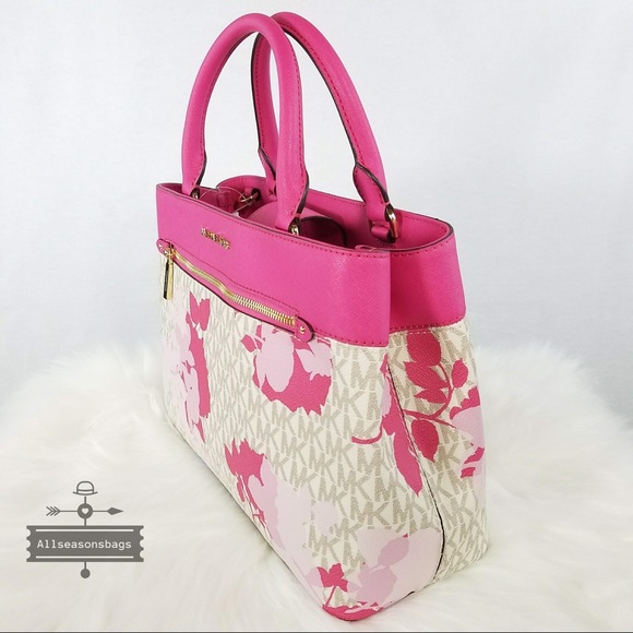 NWT Michael Kors Granita Pink MD Hailee Satchel - Picture 2 of 5